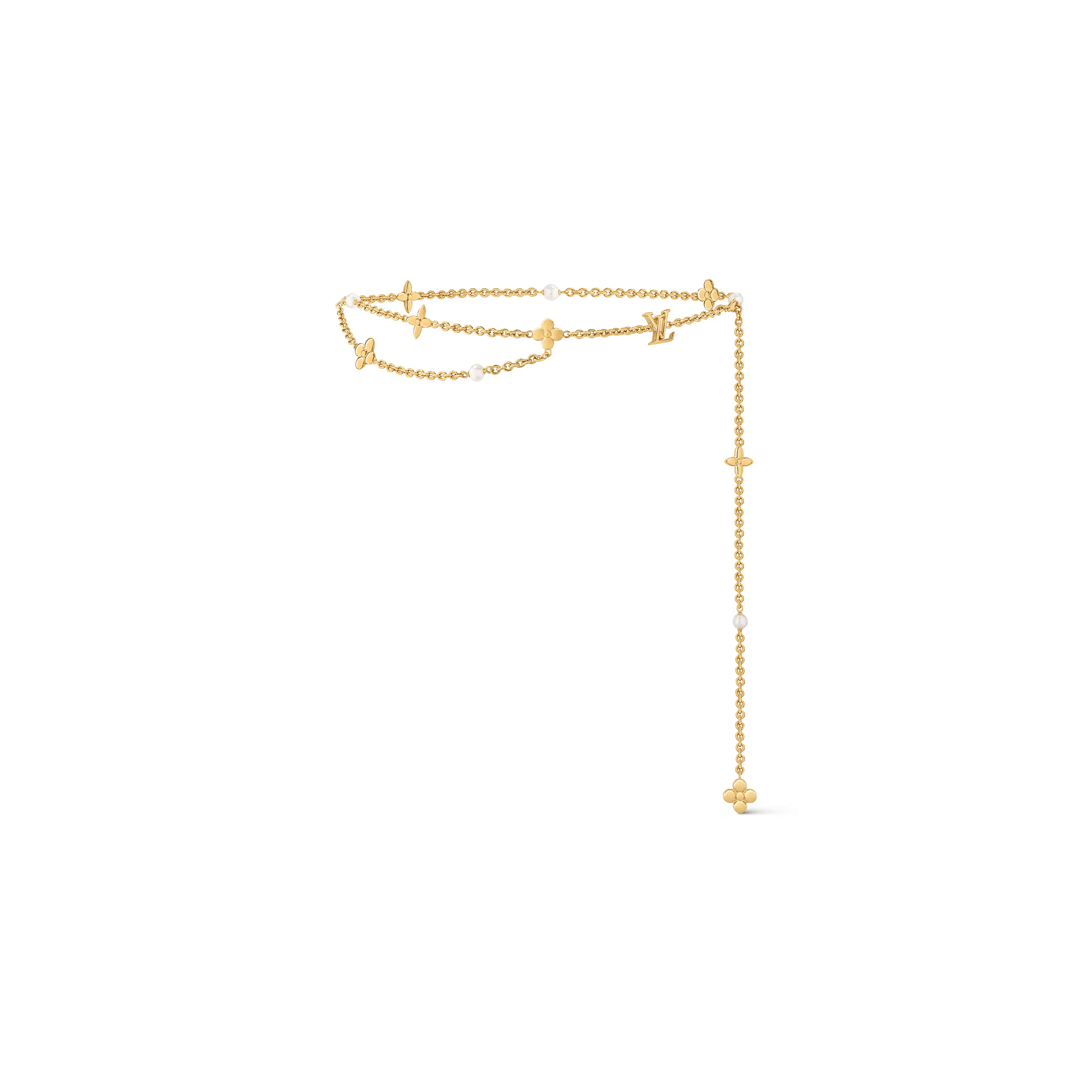 LOUIS VUITTON LV CHAIN PEARL BELT M8655Z